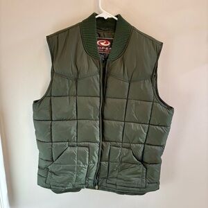 Roper Men's Green Puffer Vest